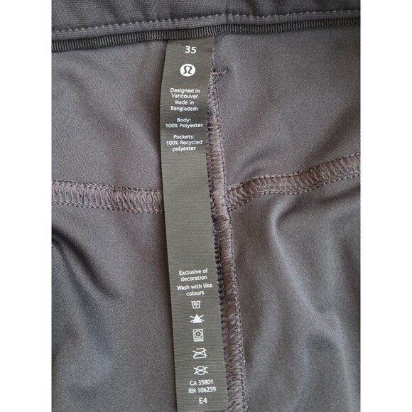 Lululemon Pants Mens Charcoal ABC Trousers Slim Fit 5 Pocket Sz 35 EUC - Picture 6 of 6